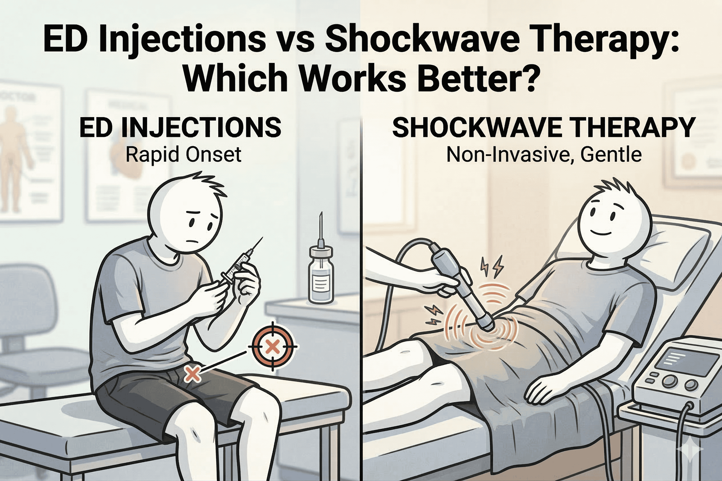 Shockwave Therapy vs Injection